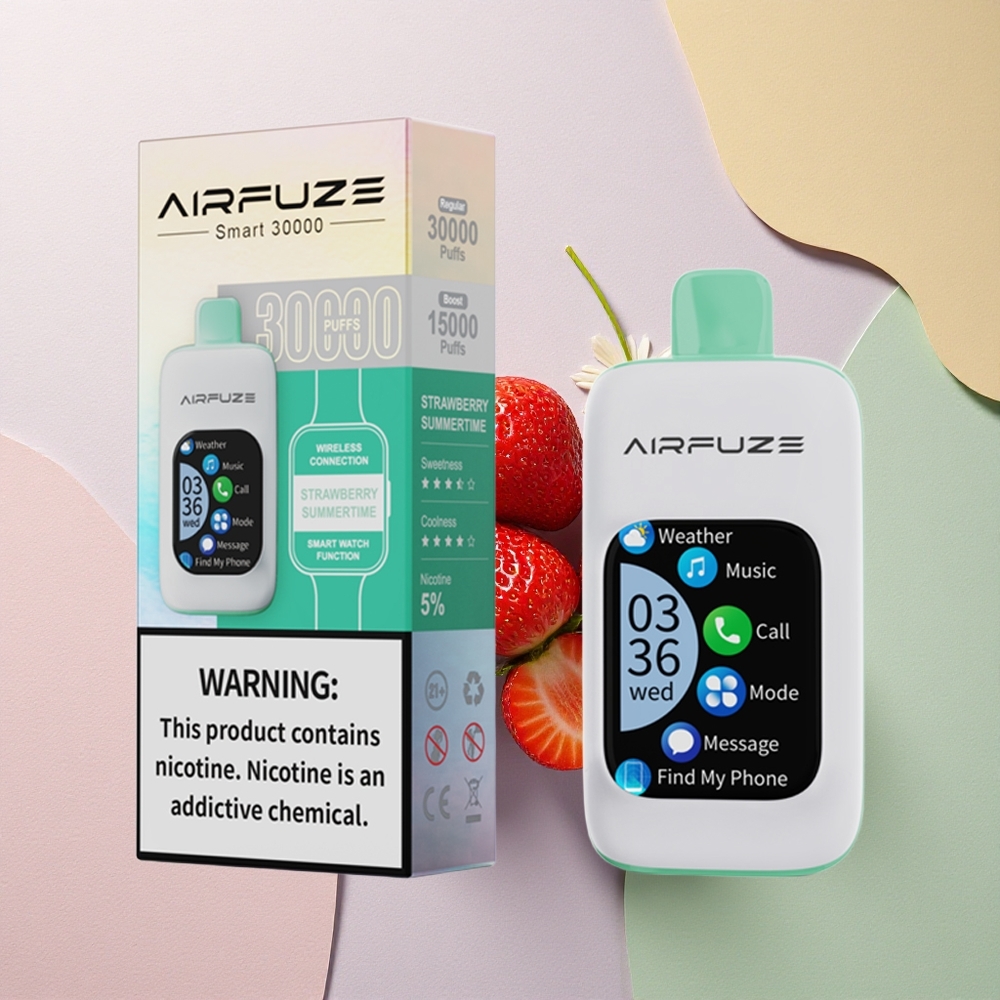 AirFuze Smart 30000 Jordbær Sommertid 5% Nikotin 900mAh