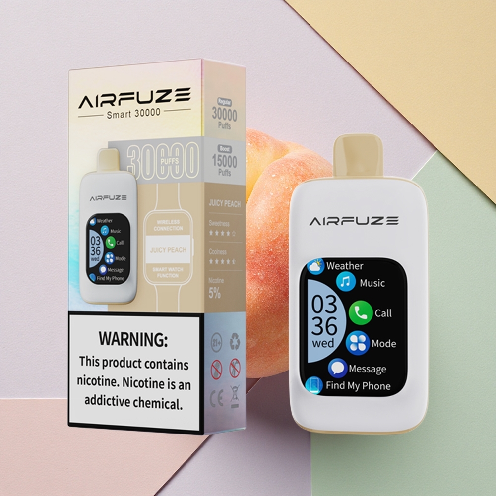 AirFuze Smart 30000 Saftig Fersken med 5% Nikotin og 900mAh