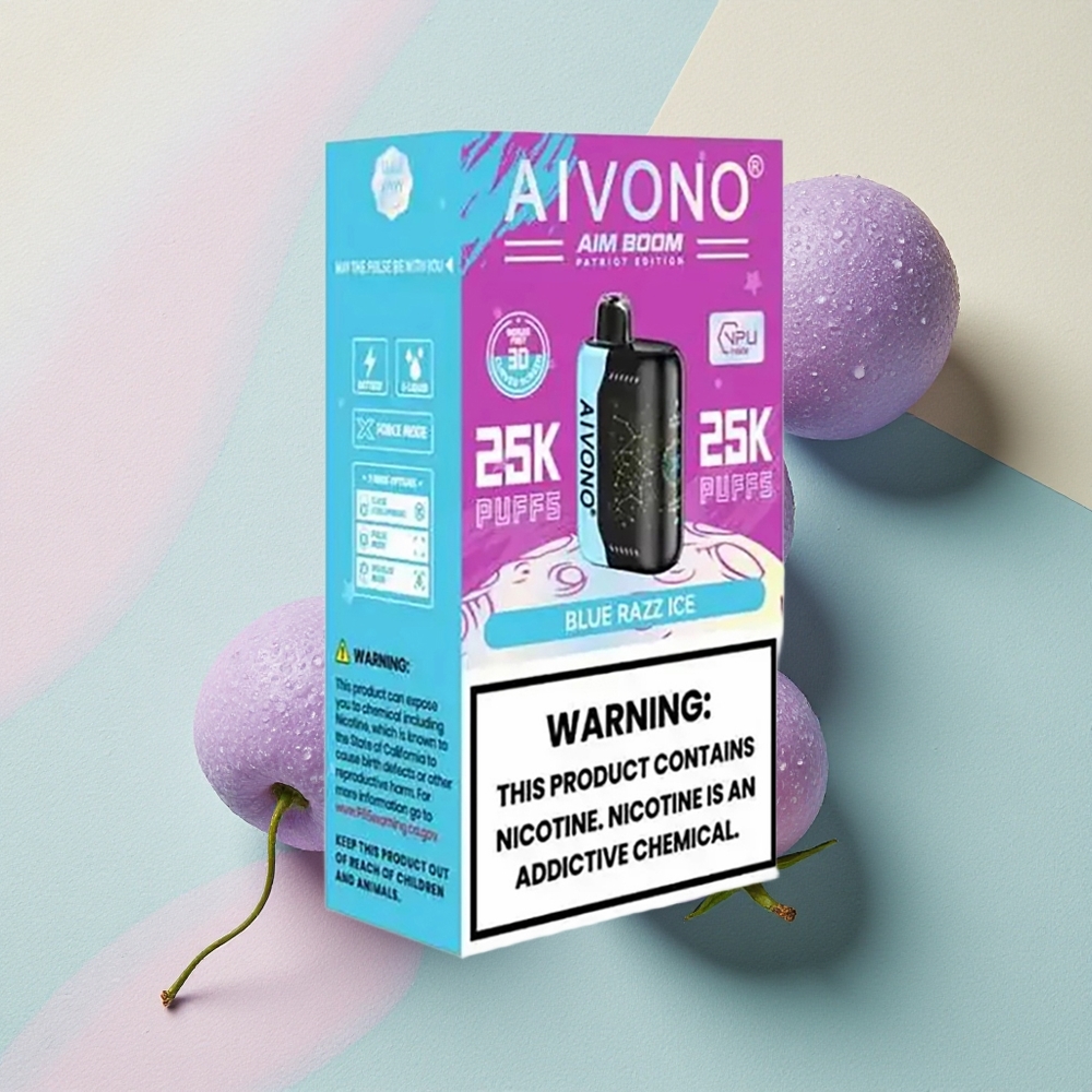 Aivono Aim Boom 25000 Blå Bringebær Is med 650mAh