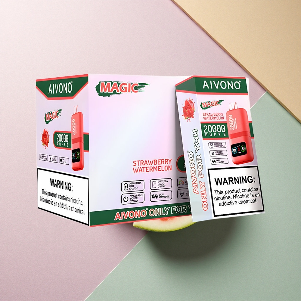 Aivono Aim Magic 20000 Jordbær Vannmelon 5% Nikotin 600mAh