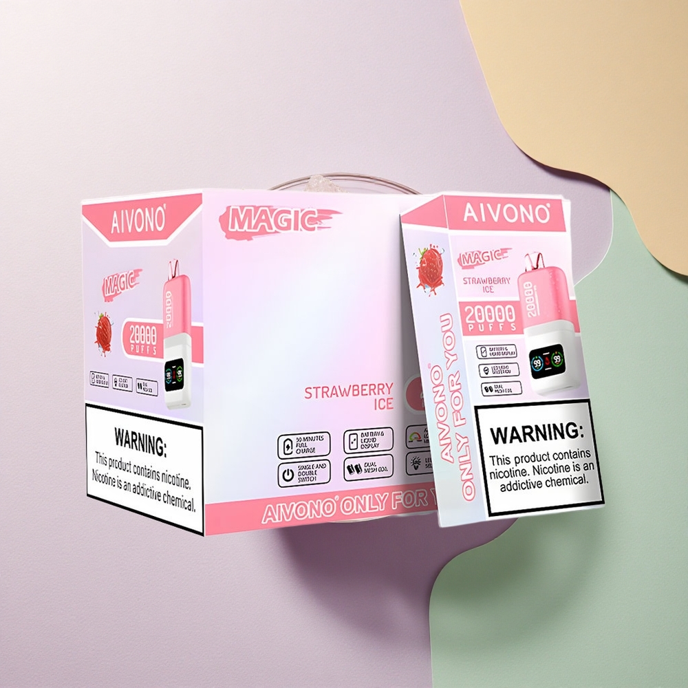Aivono Aim Magic 20000 Jordbæris med 5% nikotin og 600mAh