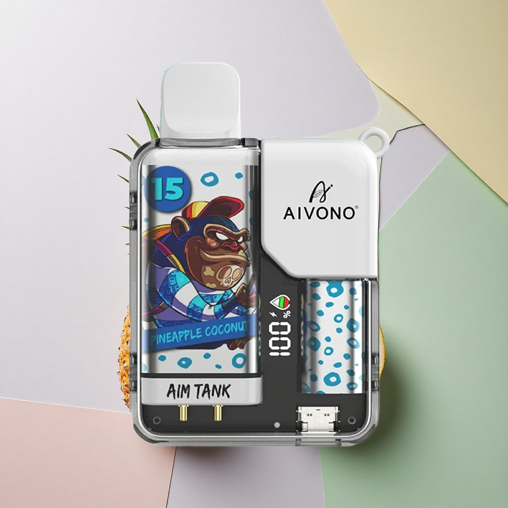 Aivono Aim Tank 9500 Ananas Kokos 18ml 650mAh 5% nikotin