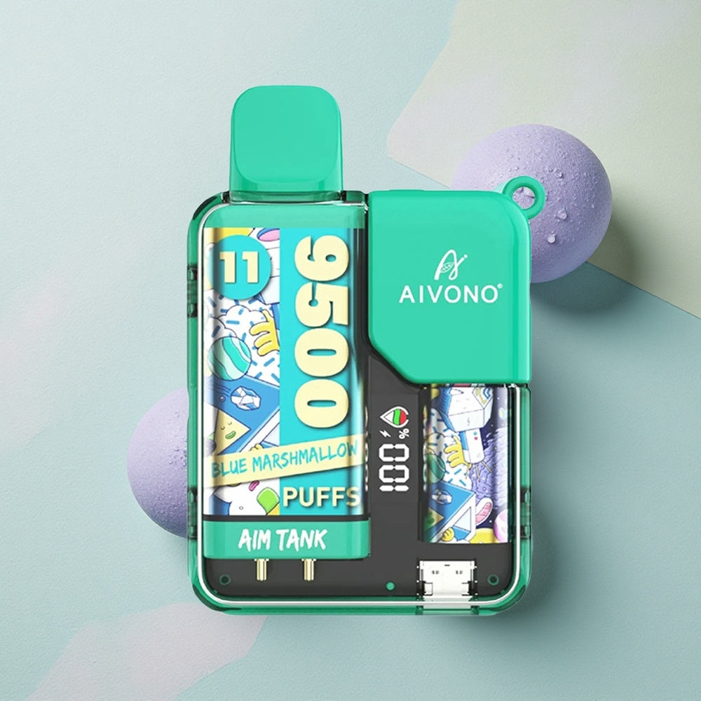 Aivono Aim Tank 9500 Blå Marshmallow 650mAh 5% Nikotin