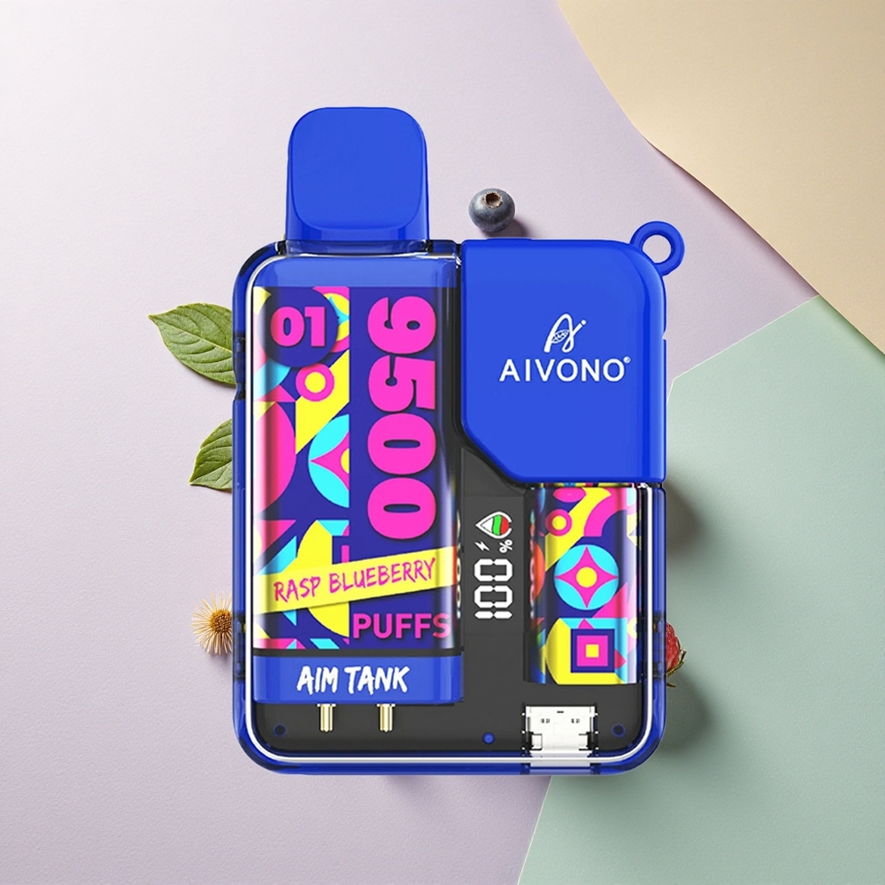 Aivono Aim Tank 9500 Blåbringebær 650mAh 5% Nikotin