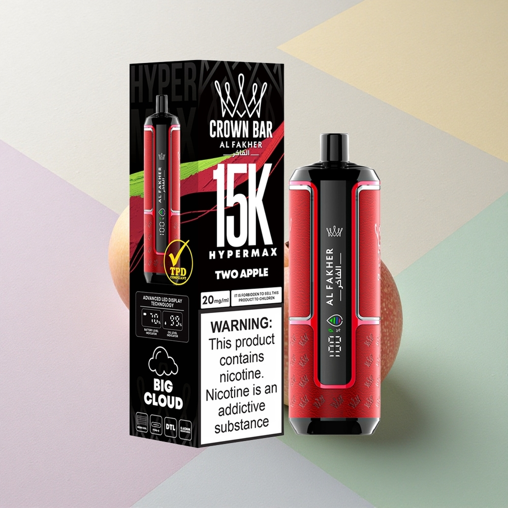 Al Fakher Crown Bar 15K Hypermax To Epler 22ml 600mAh Nicotine