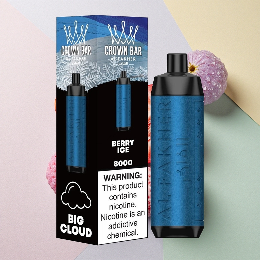 Al Fakher Crown Bar 8000 Crystal Bæris med 5mg nikotin og 600mAh
