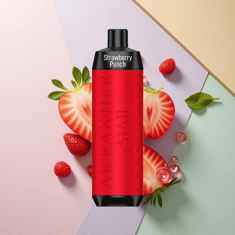 Al Fakher Crown Bar 8000 Crystal Jordbær Punch 5mg Nikotin 600mAh