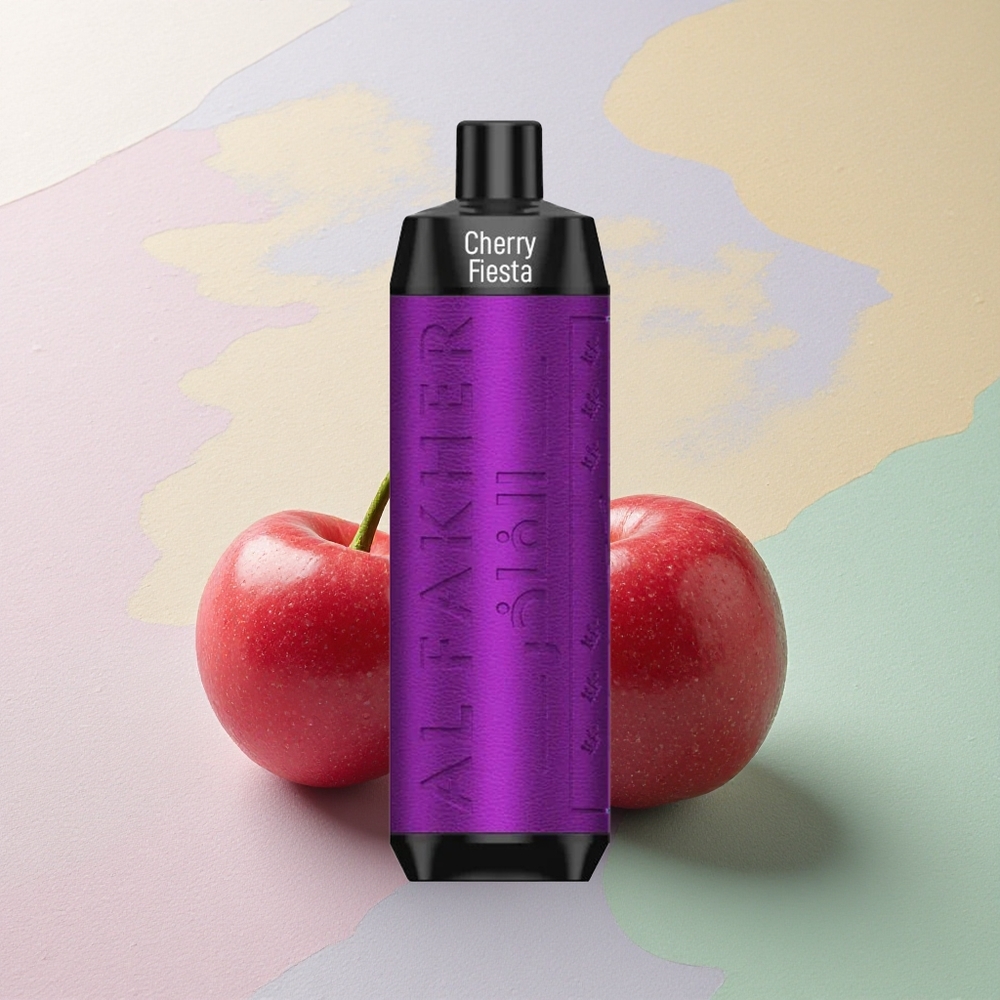 Al Fakher Crown Bar 8000 Crystal Kirsebærfest med 600mAh og 18ml