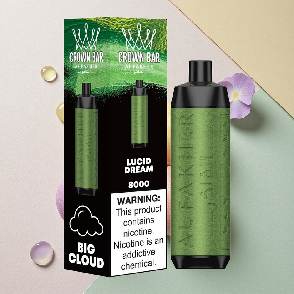 Al Fakher Crown Bar 8000 Crystal Klare Drøm 600mAh 18ml Nikotin