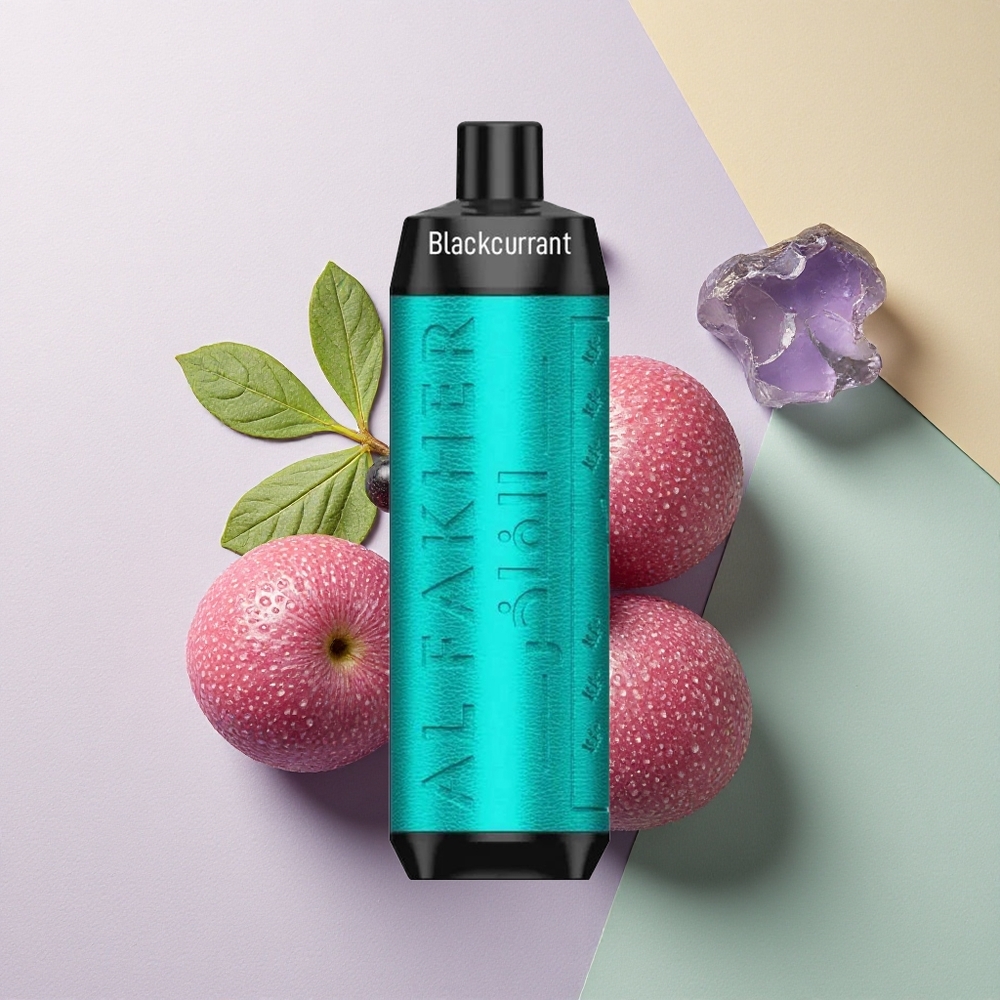 Al Fakher Crown Bar 8000 Crystal Svart Solbær Is med 5mg Nikotin og 600mAh