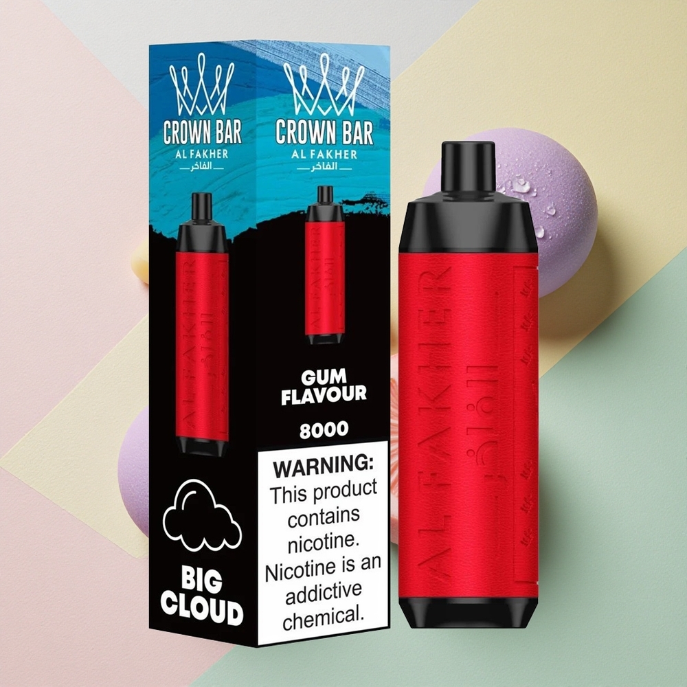 Al Fakher Crown Bar 8000 Crystal Tyggepuff Krystall med 5mg nikotin og 600mAh