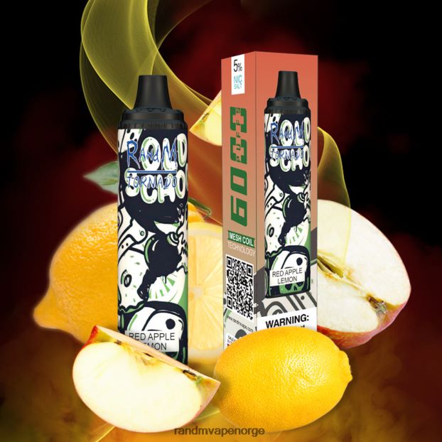 jordbær vannmelon RandM Tornado 6000 luftstrømkontroll vape pod enhet 1 stk 4L8N2H292 - RandM oslo