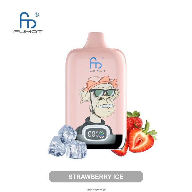 blåbær bringebær Fumot Original RandM Digital Box 12000 batteri og væskedisplay vape-enhet 4L8N2H4 - RandM vape Norge