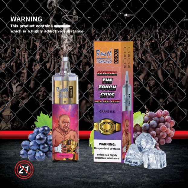 drue is RandM Tornado 10000 luftstrømkontroll vape enhet 1 stk 4L8N2H109 - RandM vape flavors