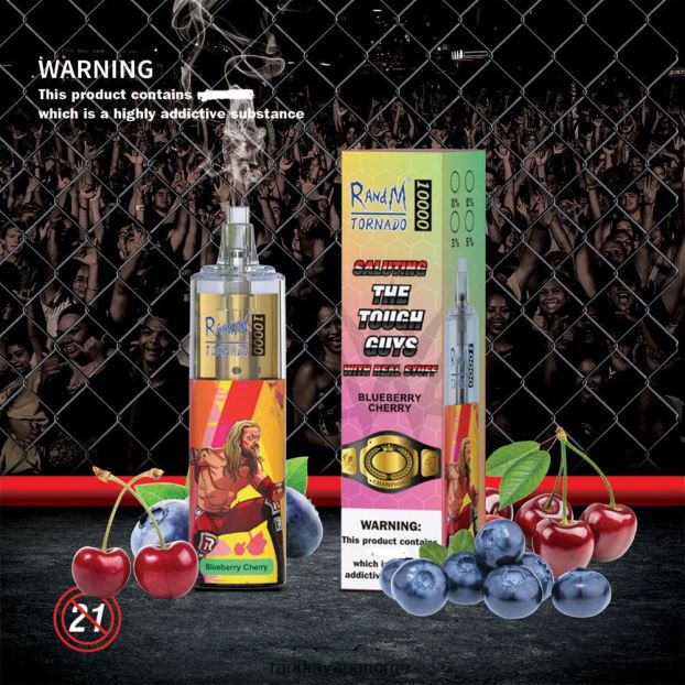 jordbær smultring RandM Tornado 10000 luftstrømkontroll vape enhet 1 stk 4L8N2H107 - RandM shop rabattkode