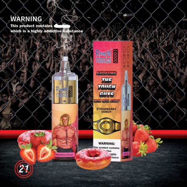 mango pasjonsfrukt RandM Tornado 10000 luftstrømkontroll vape enhet 1 stk 4L8N2H117 - RandM shop rabattkode