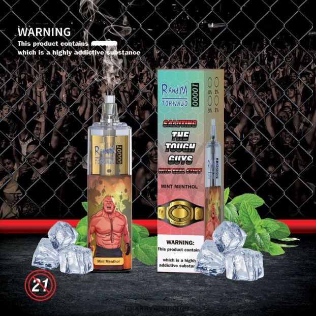 mango pasjonsfrukt RandM Tornado 10000 luftstrømkontroll vape enhet 1 stk 4L8N2H117 - RandM shop rabattkode