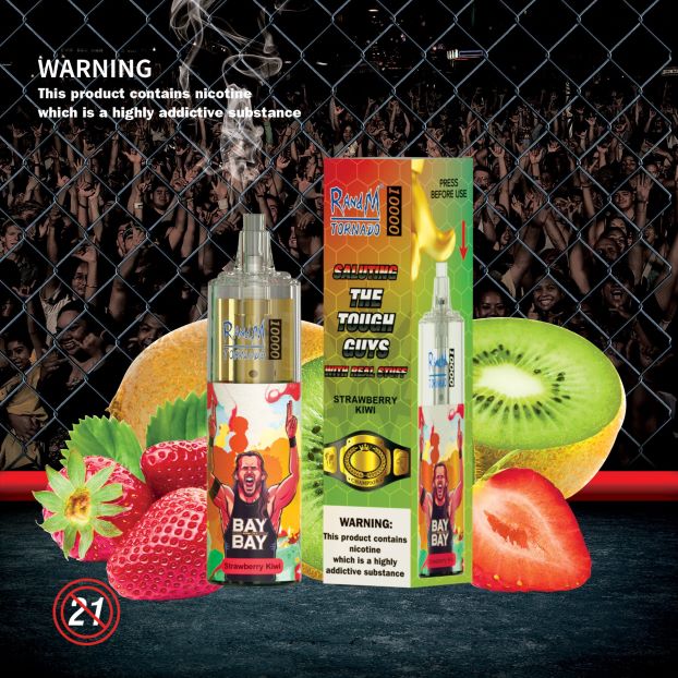 mango pasjonsfrukt RandM Tornado 10000 luftstrømkontroll vape enhet 1 stk 4L8N2H117 - RandM shop rabattkode