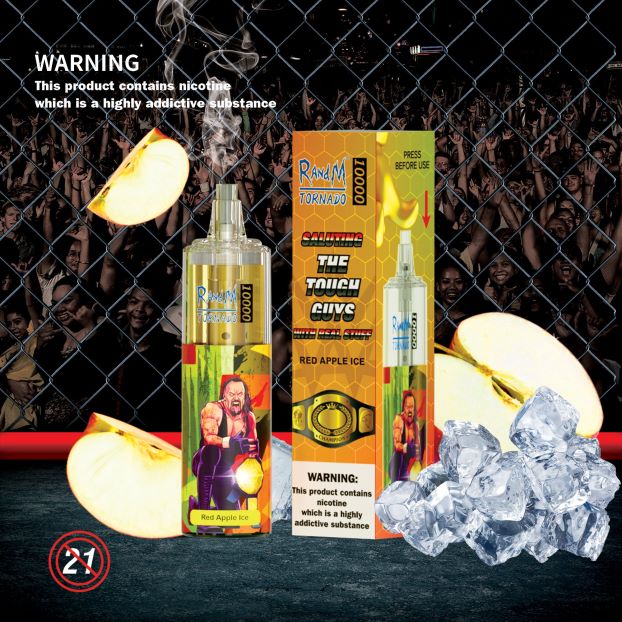 mango pasjonsfrukt RandM Tornado 10000 luftstrømkontroll vape enhet 1 stk 4L8N2H117 - RandM shop rabattkode