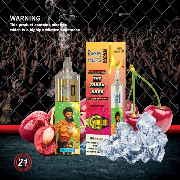 mango pasjonsfrukt RandM Tornado 10000 luftstrømkontroll vape enhet 1 stk 4L8N2H117 - RandM shop rabattkode