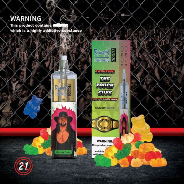 mango pasjonsfrukt RandM Tornado 10000 luftstrømkontroll vape enhet 1 stk 4L8N2H117 - RandM shop rabattkode