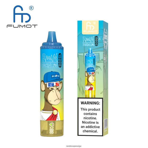 blåbær kirsebær tranebær Fumot RandM Tornado 15000 vape-enhet med batteri og ejuice-display versjon 3 4L8N2H47 - RandM shop rabattkode