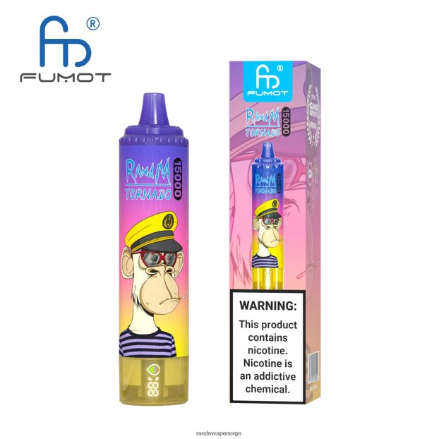 blåbær kirsebær tranebær Fumot RandM Tornado 15000 vape-enhet med batteri og ejuice-display versjon 3 4L8N2H47 - RandM shop rabattkode