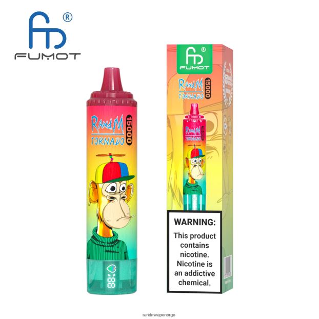 blåbær kirsebær tranebær Fumot RandM Tornado 15000 vape-enhet med batteri og ejuice-display versjon 3 4L8N2H47 - RandM shop rabattkode