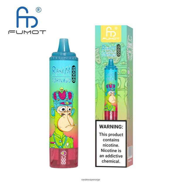 drue is Fumot RandM Tornado 15000 vape-enhet med batteri og ejuice-display versjon 1 4L8N2H27 - RandM shop rabattkode