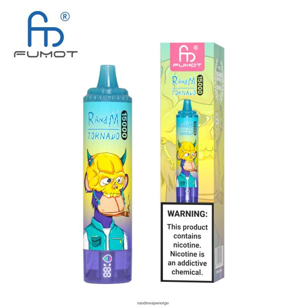 drue is Fumot RandM Tornado 15000 vape-enhet med batteri og ejuice-display versjon 1 4L8N2H27 - RandM shop rabattkode