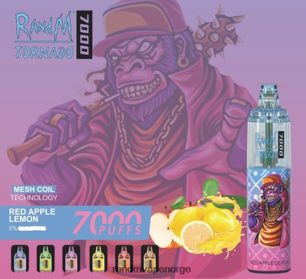 blåbær på is RandM Tornado 7000 luftstrømkontroll vape enhet 1 stk 4L8N2H169 - RandM vape flavors