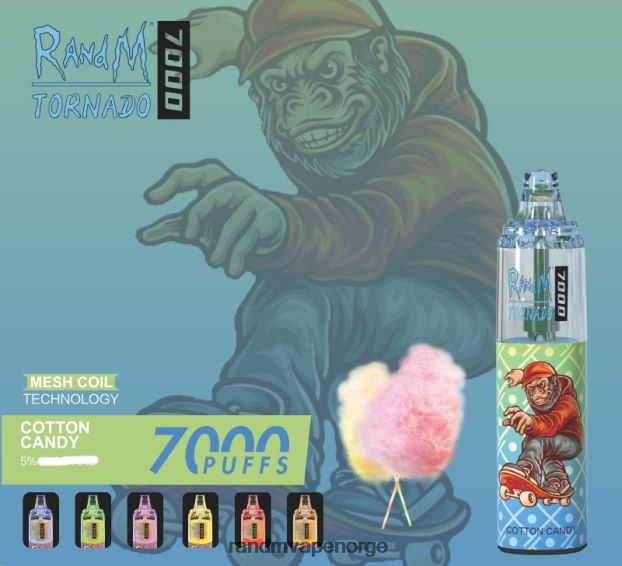 blåbær på is RandM Tornado 7000 luftstrømkontroll vape enhet 1 stk 4L8N2H169 - RandM vape flavors