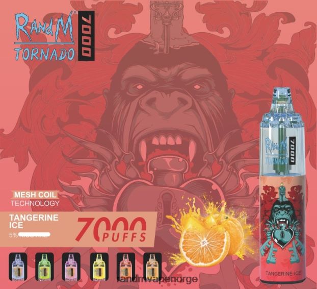 frodig is RandM Tornado 7000 luftstrømkontroll vape enhet 1 stk 4L8N2H165 - RandM shop reviews