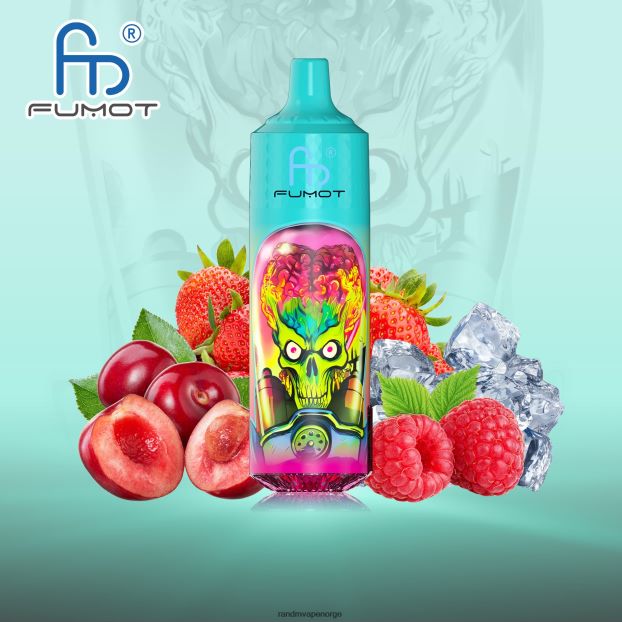 jordbær bringebær is Fumot RandM Tornado 9000 pro vape-enhet med batteri og ejuice-skjerm versjon 1 4L8N2H199 - RandM vape flavors