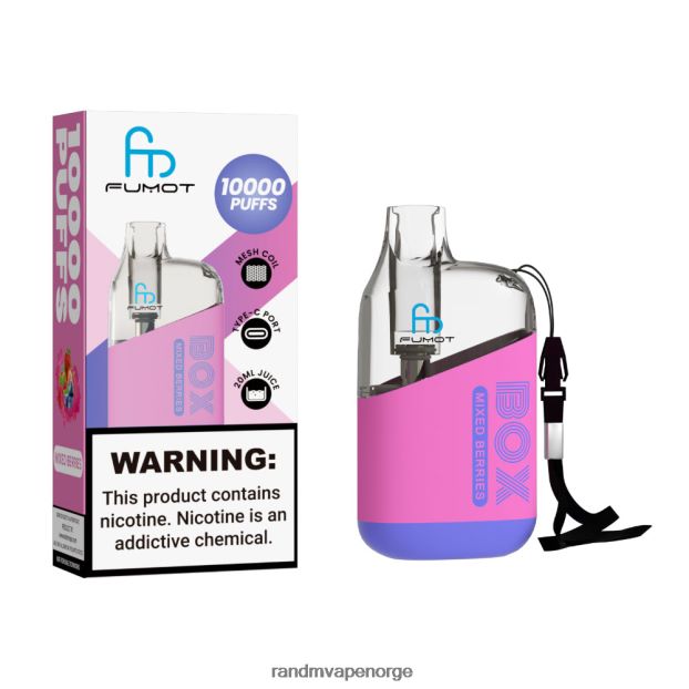 kiwi pasjonsfrukt guava Fumot Original RandM Tornado Box 10000 luftstrømkontroll vape enhet 1 stk 4L8N2H97 - RandM shop rabattkode